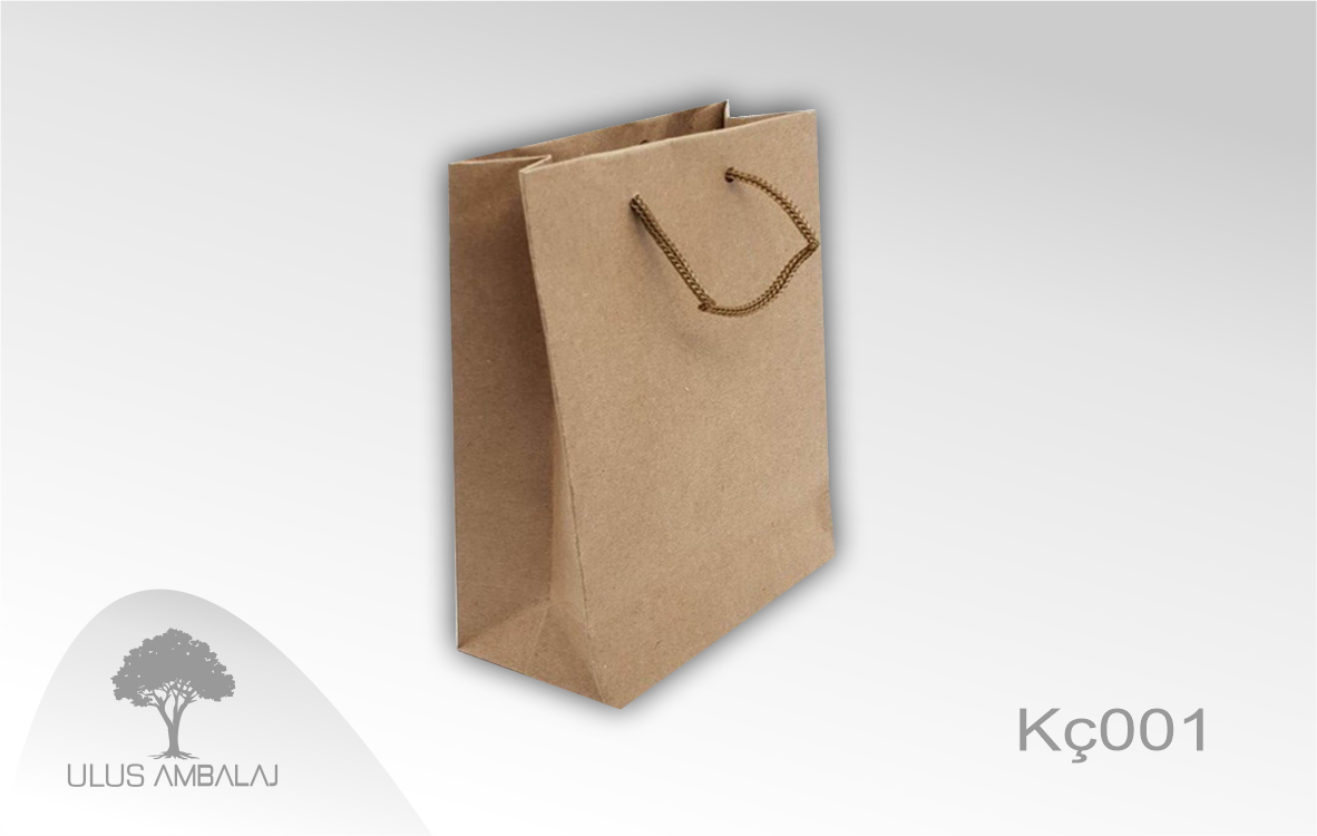 Çanta Modelleri - Kraft İpli Karton Çanta Üretimi